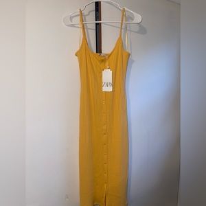 Zara Ribbed Midi Dress